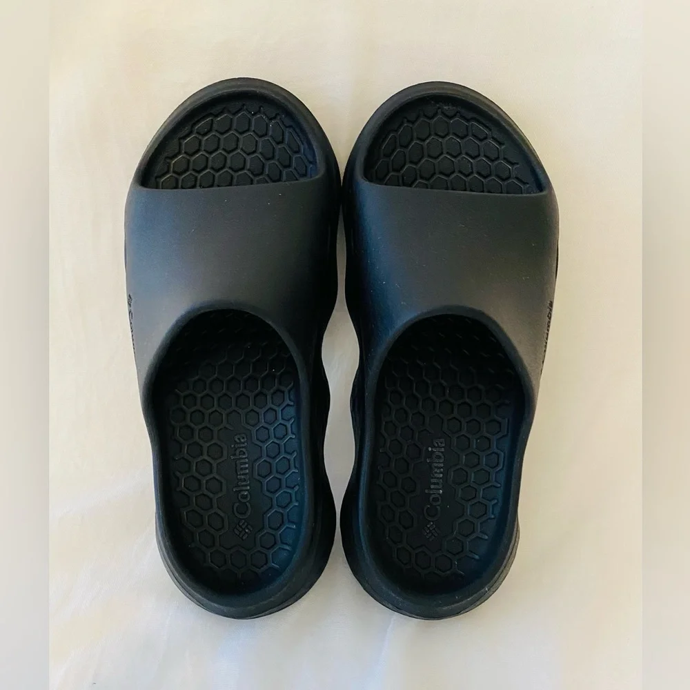Columbia Black Comfort Slides, Thrive Revive Men, Unisex, Men 5.5, Women 7 - Picture 3 of 7